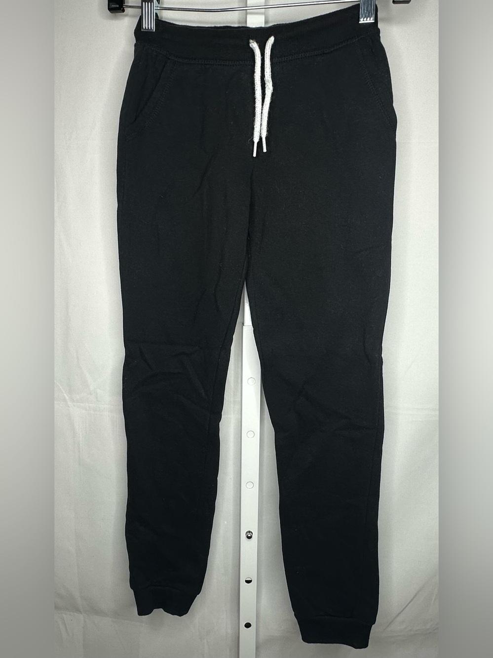 Primark Black Kids Jogger Sweatpants with White Drawstring